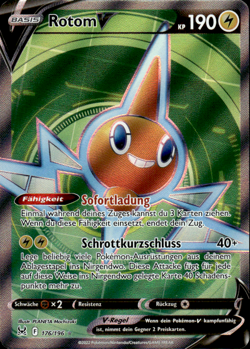 Pokemon Karten Rotom V Ultra Selten Verlorener Ursprung 176 NM - Image 1