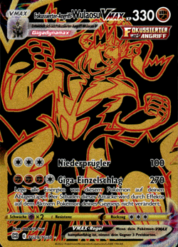Pokemon TCG Fokussierter-Angriff-Wulaosu VMAX Strahlende Sterne TG29 Shigenori N - Image 1