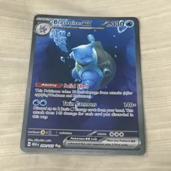 Blastoise ex 200/165 Special Illustration Rare SIR Pokemon 151 Full Art - Image 2