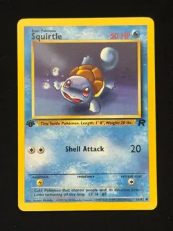 Squirtle 68/82 1st Edition - Team Rocket - NM - Image 3