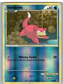 Slowpoke 70/95 Common Call of Legends Pokemon Reverse Holo Lightly Played - Image 1