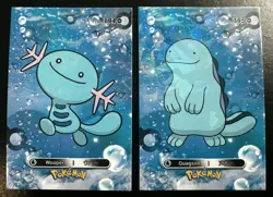 WOOPER X QUAGSIRE EVOLUTION LOT - POKEMON CARD DATABASE 2 CCG FOIL - Image 1