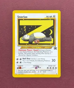 Pokemon 2002 Black Star Promo #49 Snorlax, Wizards of the Coast Vintage Eng NM - Image 1