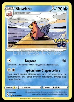 Slowbro 020/078 Uncommon Pokemon GO Pokemon NM/M *ITALIAN - RARE* - Image 1