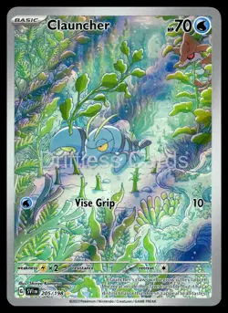 Clauncher 205/198 Illustration Rare Scarlet & Violet Pokemon Holo NM/M - Image 1