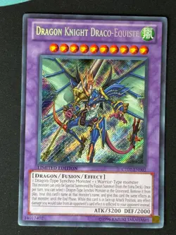 Draco-Equitaner, Drachenritter CT07-EN003 Secret Rare EN VG YUGIOH - Image 1