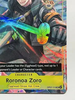 CARD ONE PIECE TCG - Roronoa Zoro Promo Alternate Art NEAR MINT English OP07 - Image 4