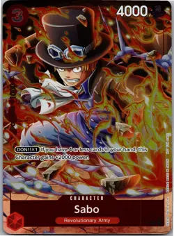 Sabo (Event Pack Vol. 4) PR One Piece Promotion Cards P-044 NM Foil - Image 1