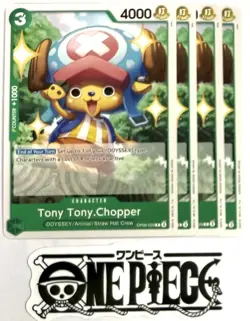4x One Piece OP09-029 C - Tony Tony.Chopper - EN - Playset - TCG - NM/M - Image 1