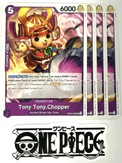 4x One Piece OP09-068 UC - Tony Tony.Chopper - EN - Playset - TCG - NM/M - Image 1