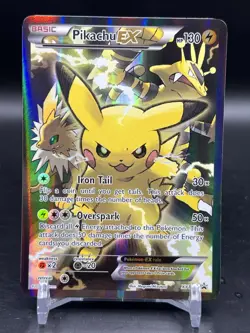 Pikachu EX XY124 XY Black Star Promo Pokemon English LP - Image 1