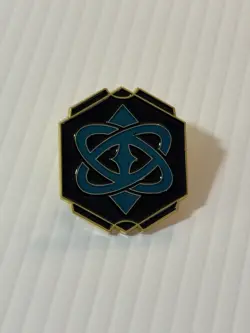Winterspell League Promo Pin Sapphire Lorcana Brand New - Image 1