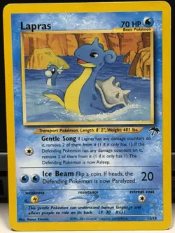 Pokemon TCG Southern Islands Lapras 12/18 Regular Promo English 2001 - Image 1