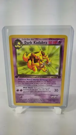 Dark Kadabra 39/82 LP 1st Edition Team Rocket WOTC Pokemon Card - Image 1