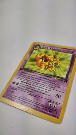 Dark Kadabra 39/82 LP 1st Edition Team Rocket WOTC Pokemon Card - Image 3