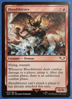 Bloodthirster Demon 073/168 R Near Mint MTG Universes Beyond: Warhammer 40K - Image 1