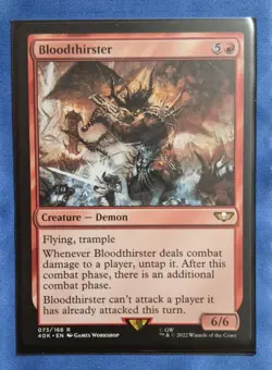 Bloodthirster Demon 073/168 R Near Mint MTG Universes Beyond: Warhammer 40K - Image 2
