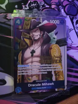 Dracule Mihawk (OP11 Release Event Winner) P-081 One Piece Promotion Cards Foil - Image 1