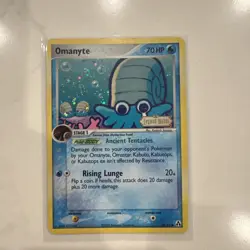 CRYING Omanyte Reverse Holo Stamp - 2006 Pokemon Card EX Legend Maker 60/92 - Image 1