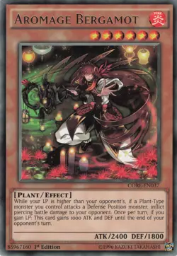 Yugioh Aromage Bergamot CORE-EN037 Rare 1st Edition LP - Image 1