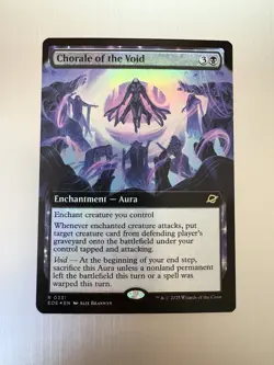 Chorale Of The Void - 331 - MTG: Edge of Eternities - Extended Art - Rare - FOIL - Image 1