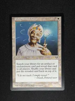 Magic: The Gathering Enlightened Tutor Mirage Regular White Rare 1996 Frazier - Image 1