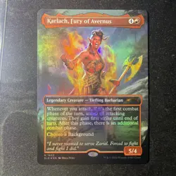 Karlach, Fury of Avernus (Rainbow Foil) [SLD] NM MTG Magic the Gathering - Image 1