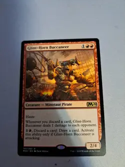 MTG: Glint-Horn Buccaneer (LP): Core Set 2020 - Image 1