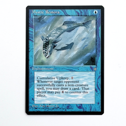 MTG Mystic Remora Blue Common Ice Age 1995 Enchantment NM Magic the Gathering - Image 1