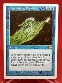 Diminishing Returns Classic MTG Core Set 6th Edition Rare MTG NM Front LP Back - Image 1