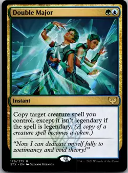 Double Major 179 Rare Strixhaven: School of Mages Magic: The Gathering Foil LP - Image 1