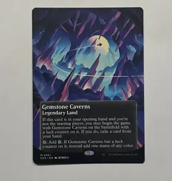Mtg Magic Gathering Gemstone Caverns Borderless Edge of Eternities - Image 1