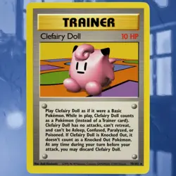 1999 Pokemon Clefairy Doll #70/102 Base Set Unlimited Trainer Card ☆Near-Mint☆ - Image 1