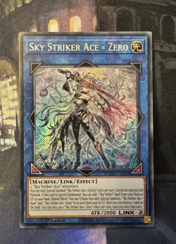 Sky Striker Ace = Zero Secret Rare 1st Edition Yu-Gi-Oh DUAD-EN049 - Image 1