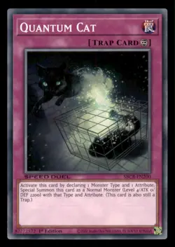 Yugioh Quantum Cat #SBCB-EN200 Speed Duel: Battle City Box LP - Image 1