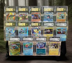🔥POKEMON TCG BUNDLE LOT OF 14 SLABS! (8) CGC PRISTINE 10 & (6) CGC 10 GEM MT🔥 - Image 1