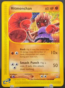Pokemon Hitmonchan #81/147 English Aquapolis Regular E Reader - Image 1