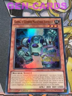 Carte Yu Gi Oh GAMMA, LE GUERRIER MAGNETIQUE ELECTRIQUE SDMY-FR003 1ere edition - Image 1