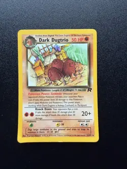 Pokemon TCG Dark Dugtrio Team Rocket 23/82 Rare WOTC NM/LP - Image 1