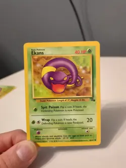 Ekans 1st Edition Pokemon Card 46/62 Fossil Set Near Mint NM - Image 1