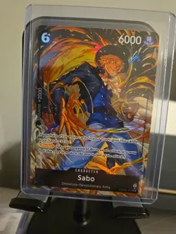 SABO - One Piece PRB02-014 - AA Alt Art Super Rare SR - Premium Booster Vol. 2 - Image 1