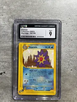 Pokemon Card Starmie CGC 9 Mint, e-Reader Skyrdige 44/144, 2003 (1) - Image 1
