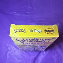Pokemon Gym Lt. Surge & Erika Theme Deck. Empty Box and Rulebook. No Cards. - Image 5