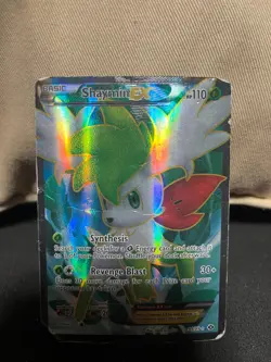 Shaymin EX 94/99 Next Destinies Ultra Rare Full Art Holo Pokemon Card HP Damaged - Image 2