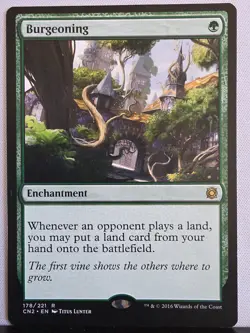 MTG 1x Burgeoning # 178 Conspiracy Take the Crown Magic the Gathering Card x1 NM - Image 1