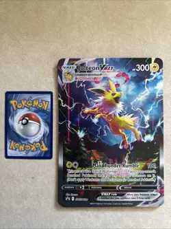 Jolteon VMax Black Star Promo Pokemon JUMBO Card SWSH184 NM 2021 English Holo - Image 1