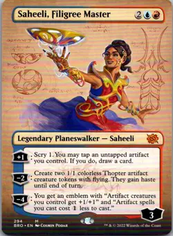 Saheeli, Filigree Master (Borderless) 294 The Brothers' War MTG LP - Image 1