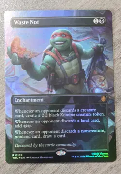 Waste Not - Foil Extended Art Promo TMC NM MTG - Image 1