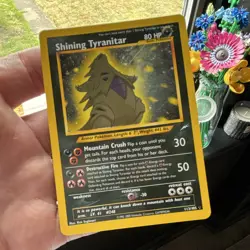 Shining Tyranitar 113/105 Holo Secret Rare Neo Destiny Pokemon NM 2000 - Image 1