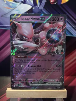 Pokemon TCG - Team Rocket's Mewtwo ex 081/182 - Destined Rivals Double Rare - NM - Image 1